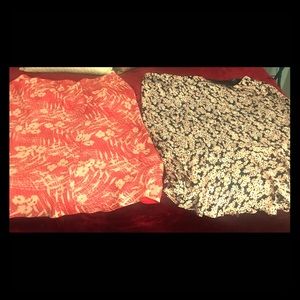 Two swing skirts (2x)